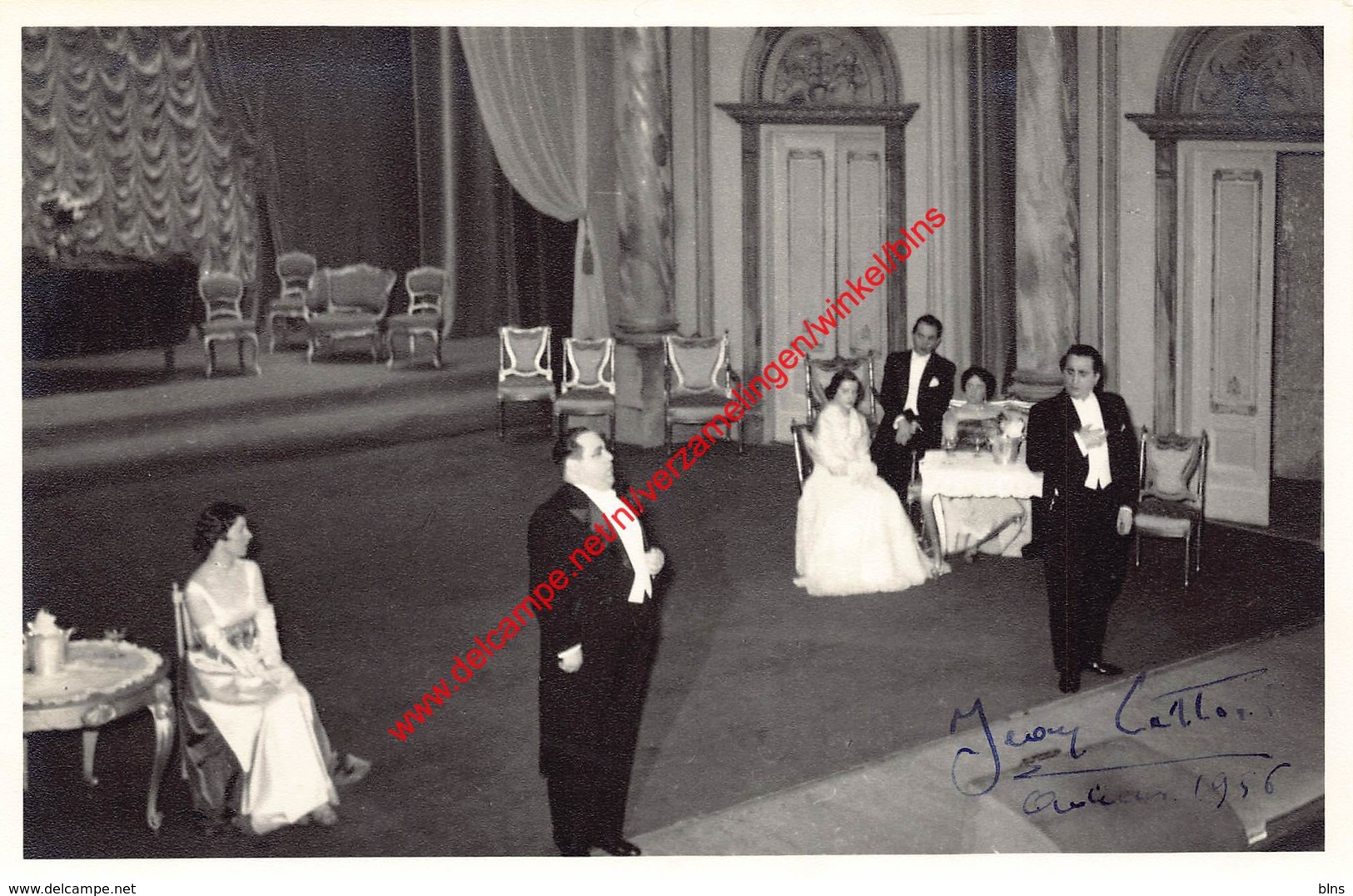 Koninklijke Opera Gent - Gala 18 April 1956 - Foto 11x17cm - Gesigneerd Door Jean Laffont - Photos
