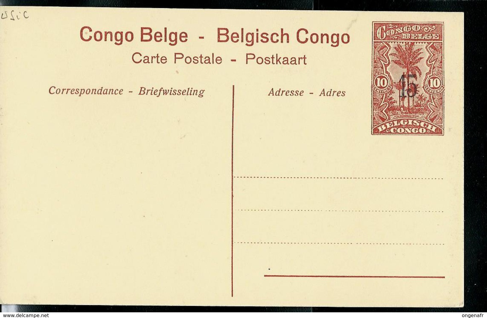 Carte N° 53. Vue 37. Types Bangala  -  Bangala-typen (carte Neuve) - Interi Postali