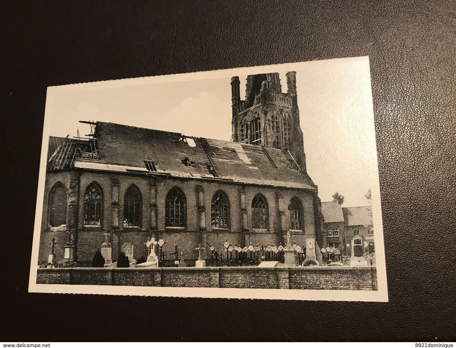 Boezinge (Ieper) - Kerk  Zicht Op Toren En Noorderbeuk Na Bombardement Mei 1940 - Ieper