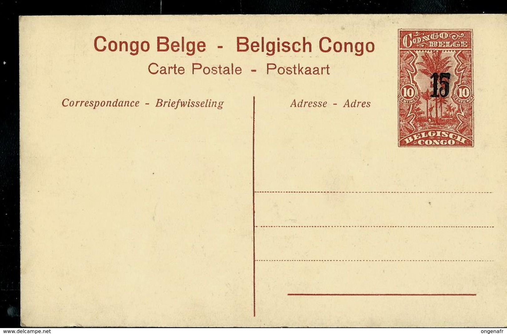 Carte N° 53. Vue 38.  Village Bateke Près Léopolville  (carte Neuve) - Postwaardestukken