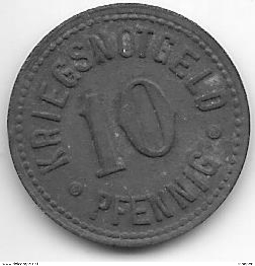 *notgeld Trossingen 10 Pfennig 1918   Zn  550.2b - Other & Unclassified