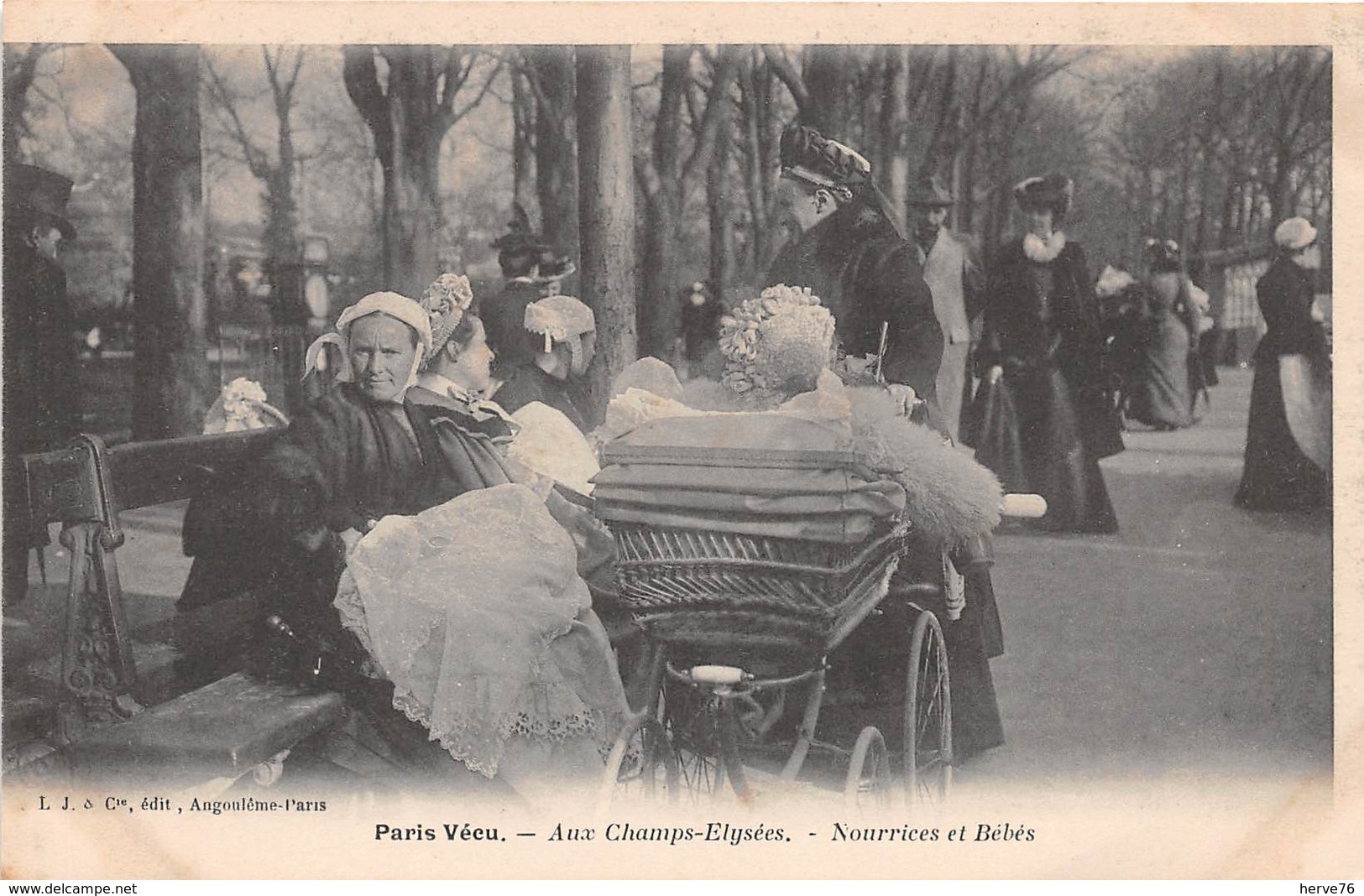 CPA PARIS Vécu - Aux Champs-Elysées - Nourrices Et Bébés - Champs-Elysées