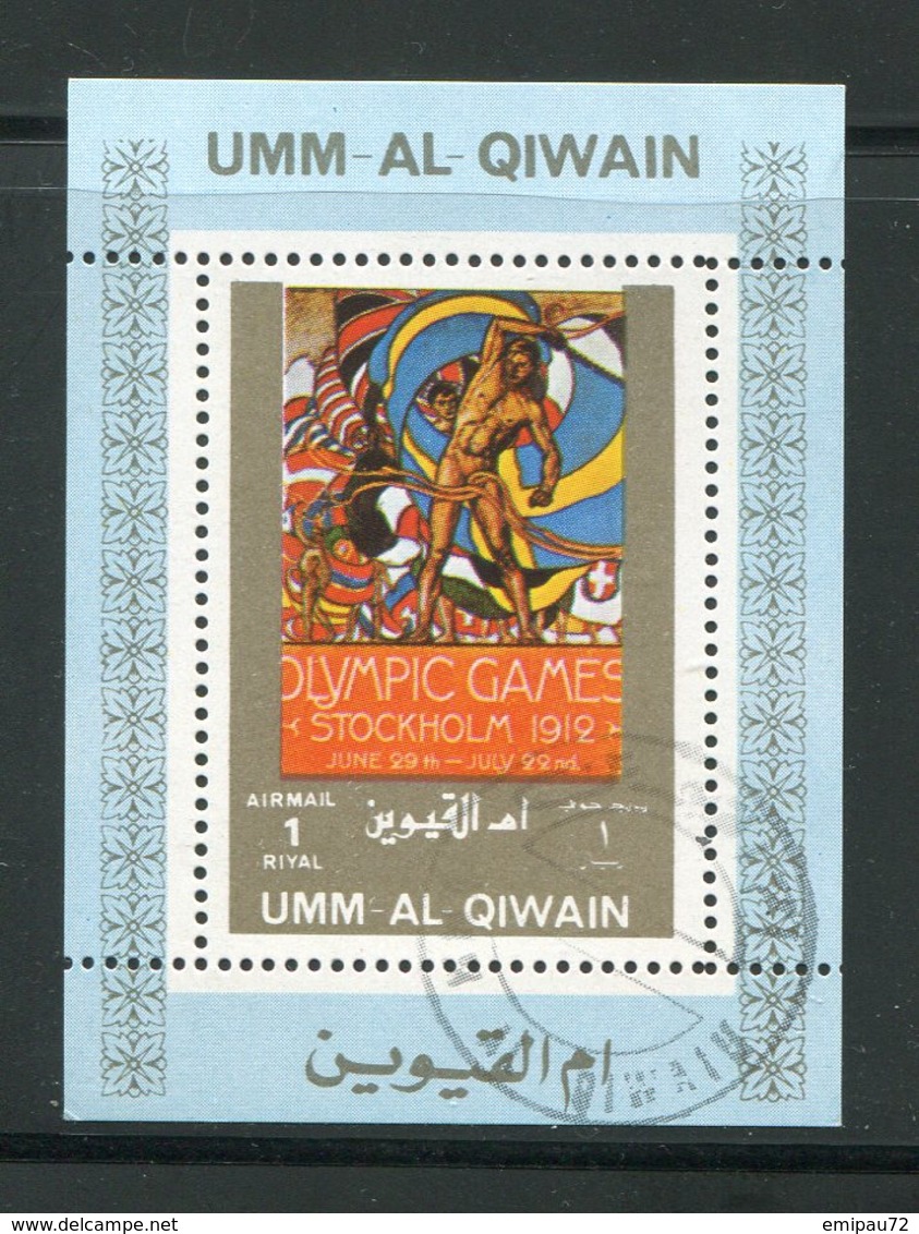 UMM AL-QIWAIN- Timbre Oblitéré - Verano 1912: Estocolmo
