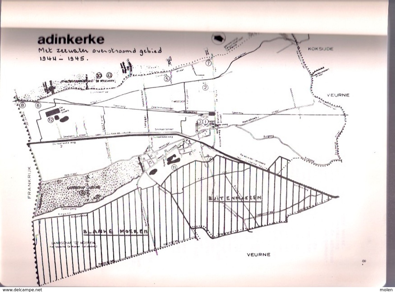 TOP 3 boeken DE LANDELIJKE GEMEENTE ADINKERKE 1944-1976 527blz ©1980 DE PANNE geschiedenis heemkunde ANTIQUARIAAT Z435