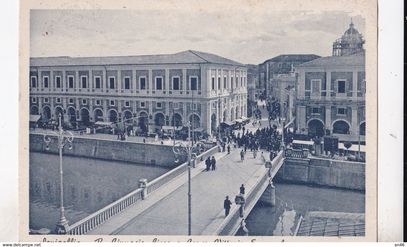 SENIGALLIA R. GINASIO LICEO E CORSO VITTORIO EMANUELE  VG  AUTENTICA 100% - Senigallia