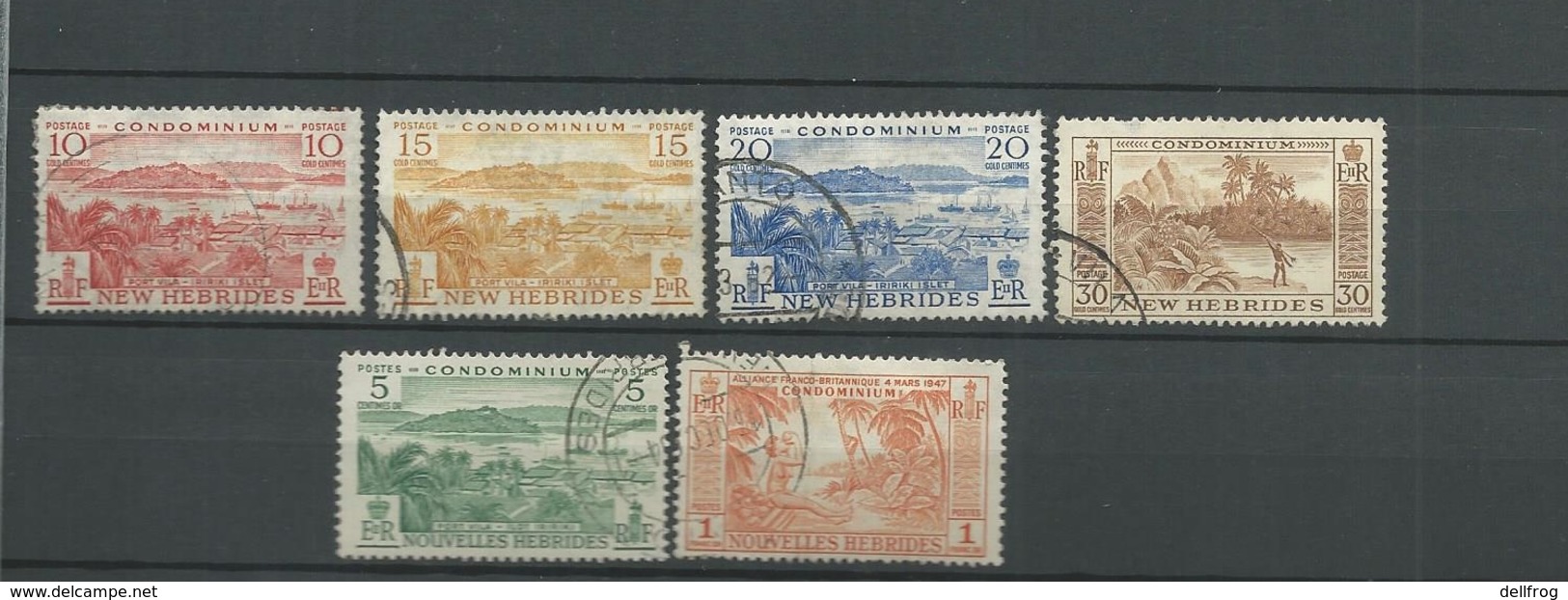 NEW HEBRIDES/NOUVELLE HEBRIDES  1957 USED STAMP LOTS - Used Stamps