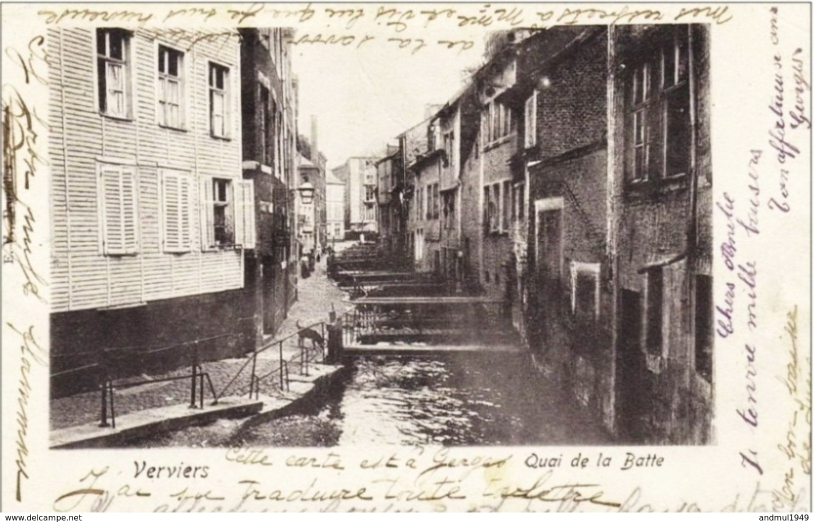 VERVIERS - Quai De La Batte - Oblitération De 1902 - Verviers