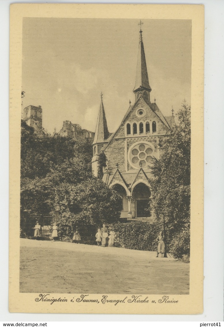 ALLEMAGNE - HESSE - KOENIGSTEIN Im Taunus - Evangel. Kirche Und Ruine - Griesheim