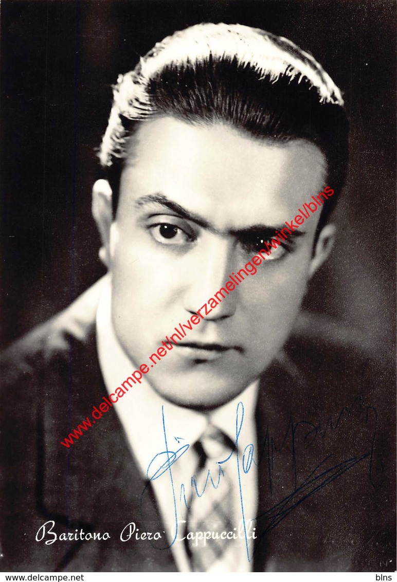 Piero Cappuccilli - Koninklijke Opera Gent - Opera Rigoletto 1959 - Foto 10x15cm Gehandtekend/signed - Photos