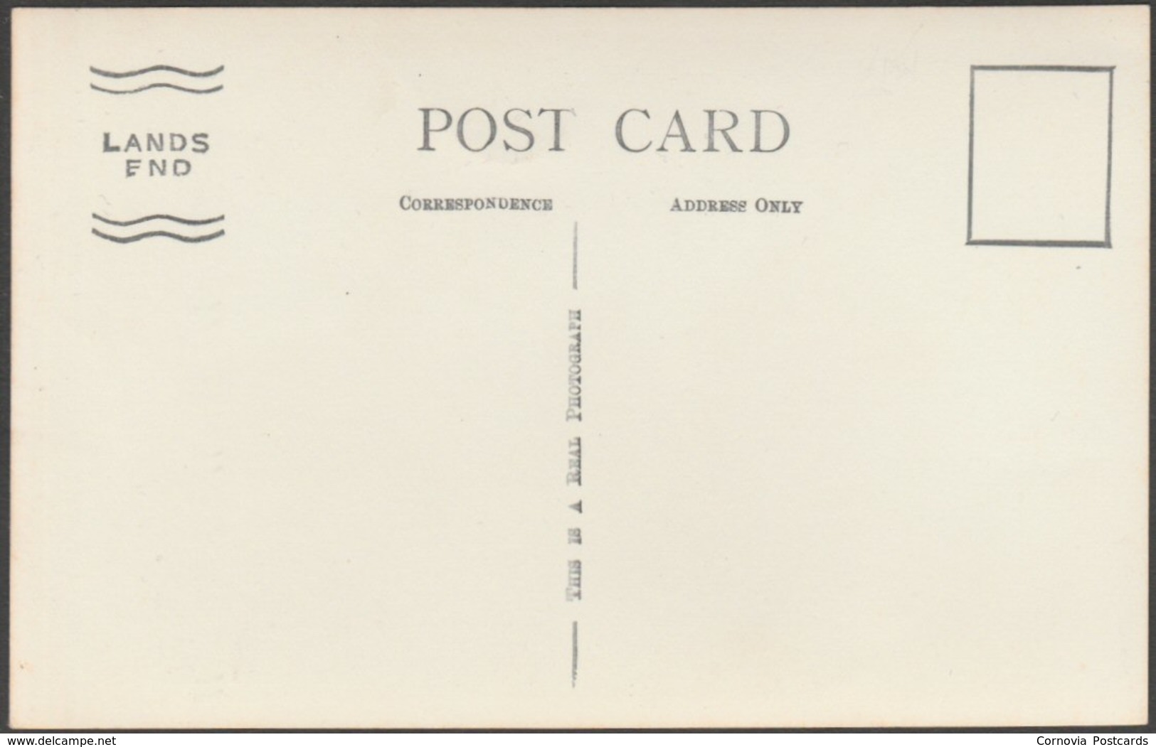 Land's End, Cornwall, C.1950 - RP Postcard - Land's End