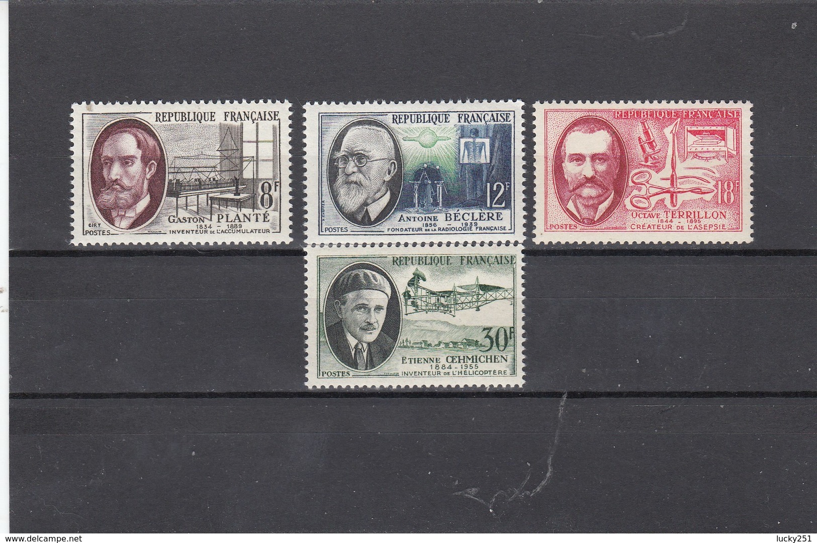 France - 1957 - N° YT 1095/98** - Savants Et Inventeurs - Ongebruikt