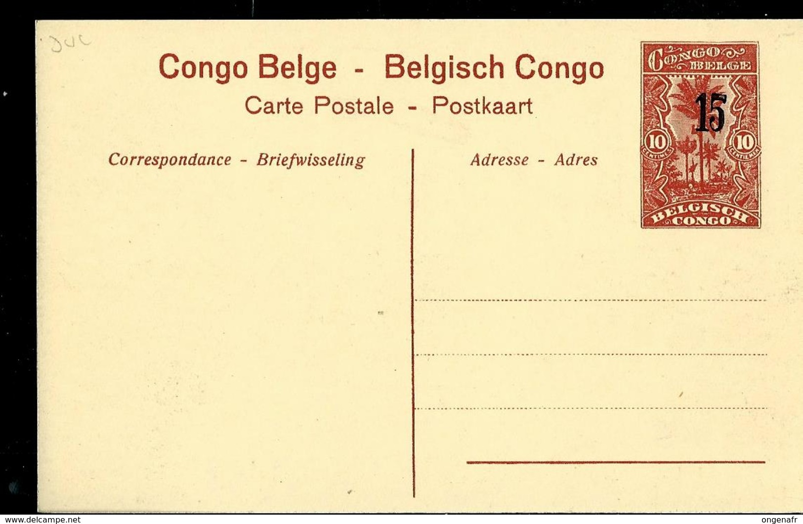 Carte N° 53. Vue 59.  Poste De Lowa - Plantations De Funtumia  (carte Neuve) - Interi Postali