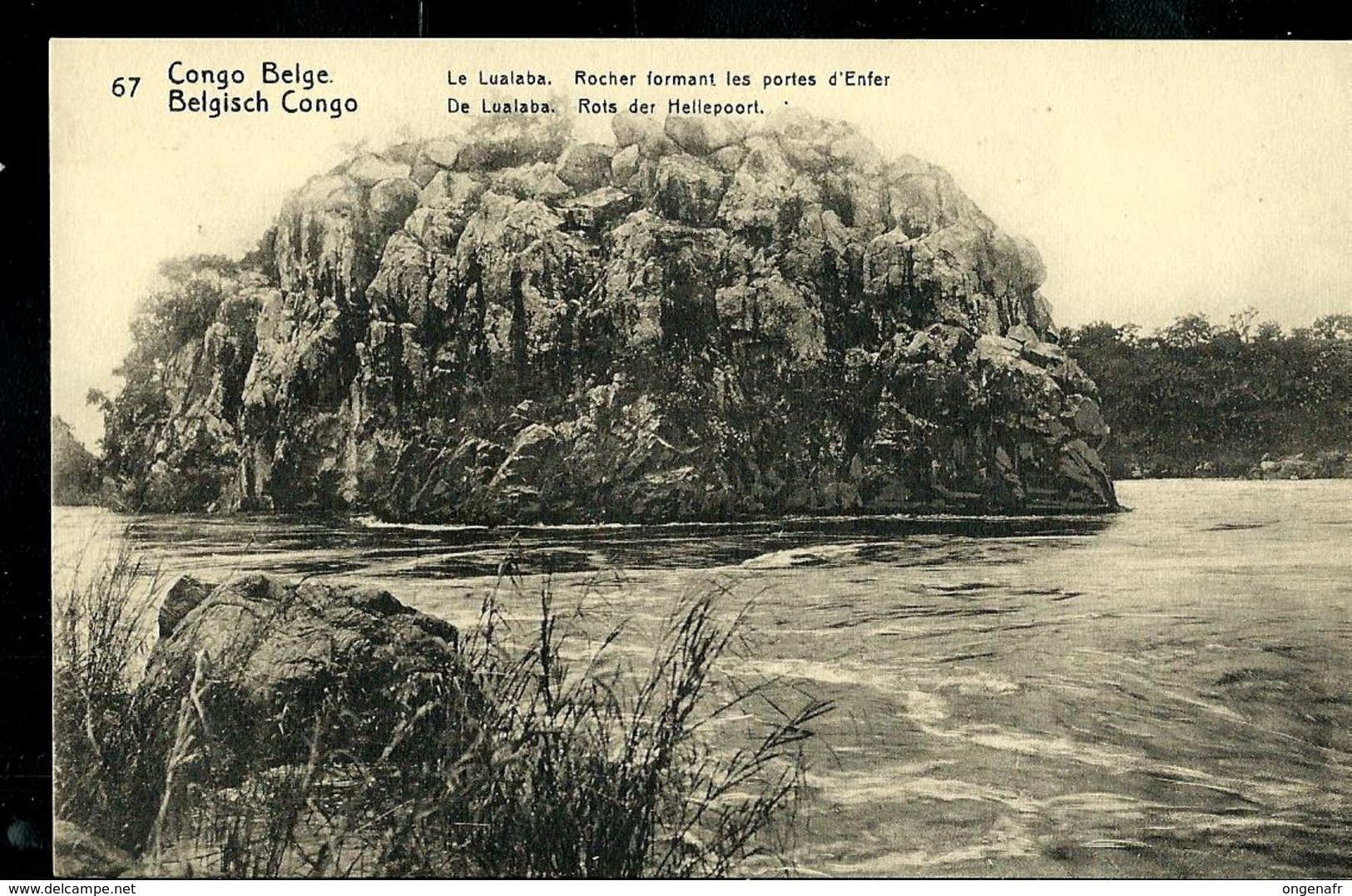Carte N° 53. Vue 67. Le Lualaba ; Rocher Formant Les Portes D'Enfer (carte Neuve) - Stamped Stationery