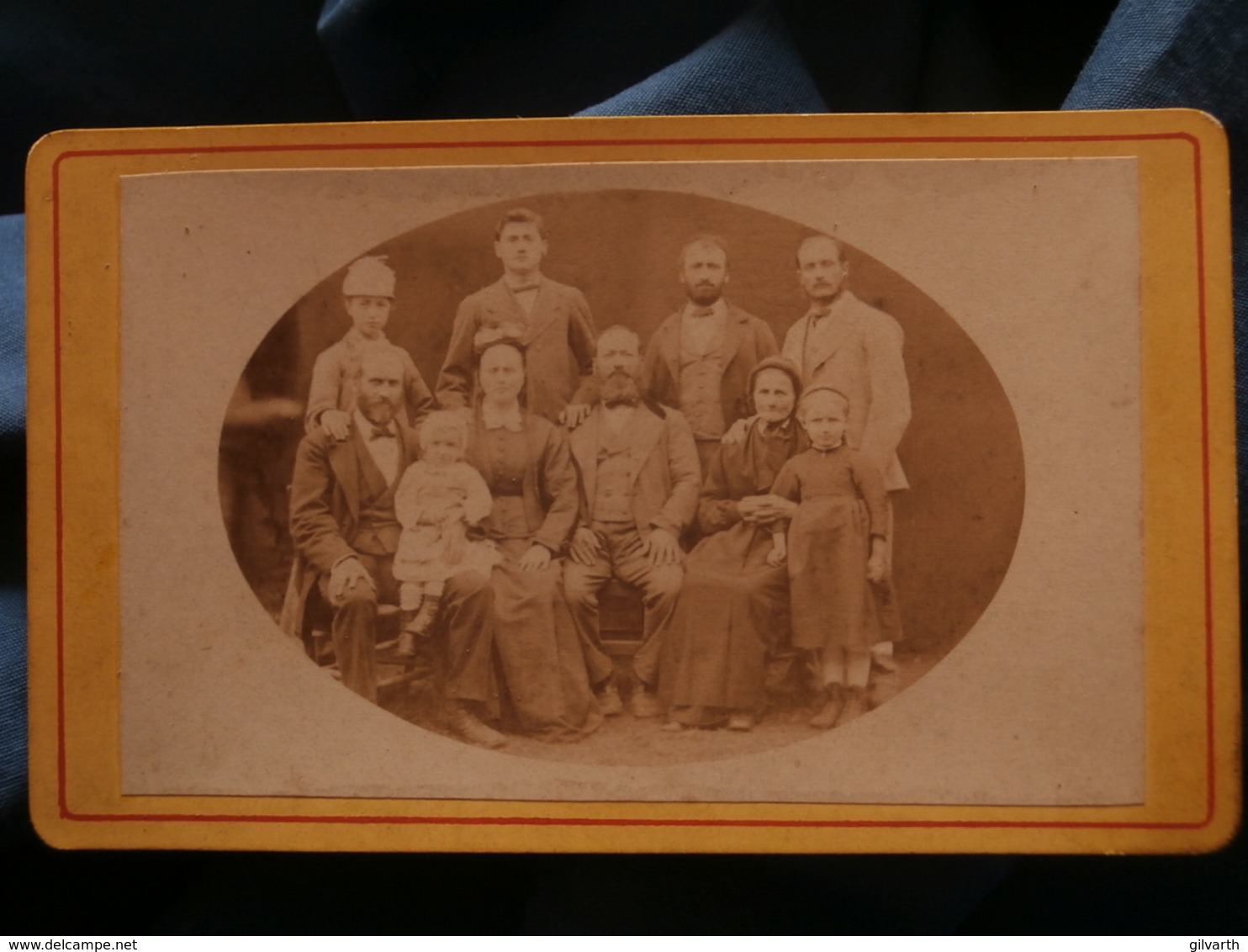 Photo CDV Anonyme - Groupe Familial Circa 1880 L186 - Old (before 1900)