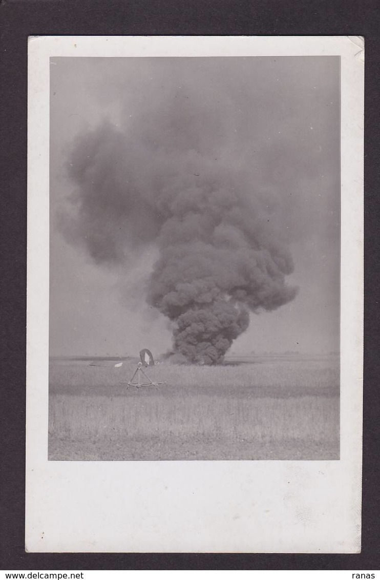 CPA Aviation Accident Aviateur Avion Carte Photo RPPC Non Circulé - Ongevalen