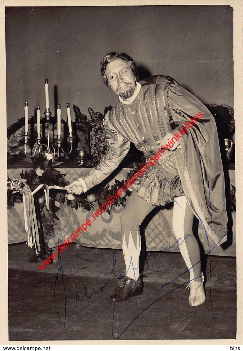 Piero Capuccili - Koninklijke Opera Gent - Opera Madame Butterfly 1959 - Foto 10,5x15cm - Gehandtekend/signed - Photos