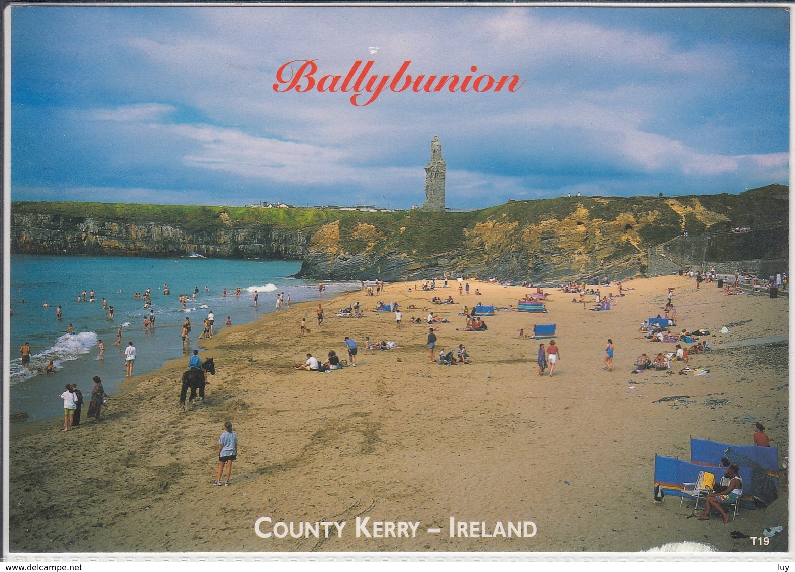 BALLYBUNION Beach And Castle Green, County Kerry, IRELAND  Posted - Kerry