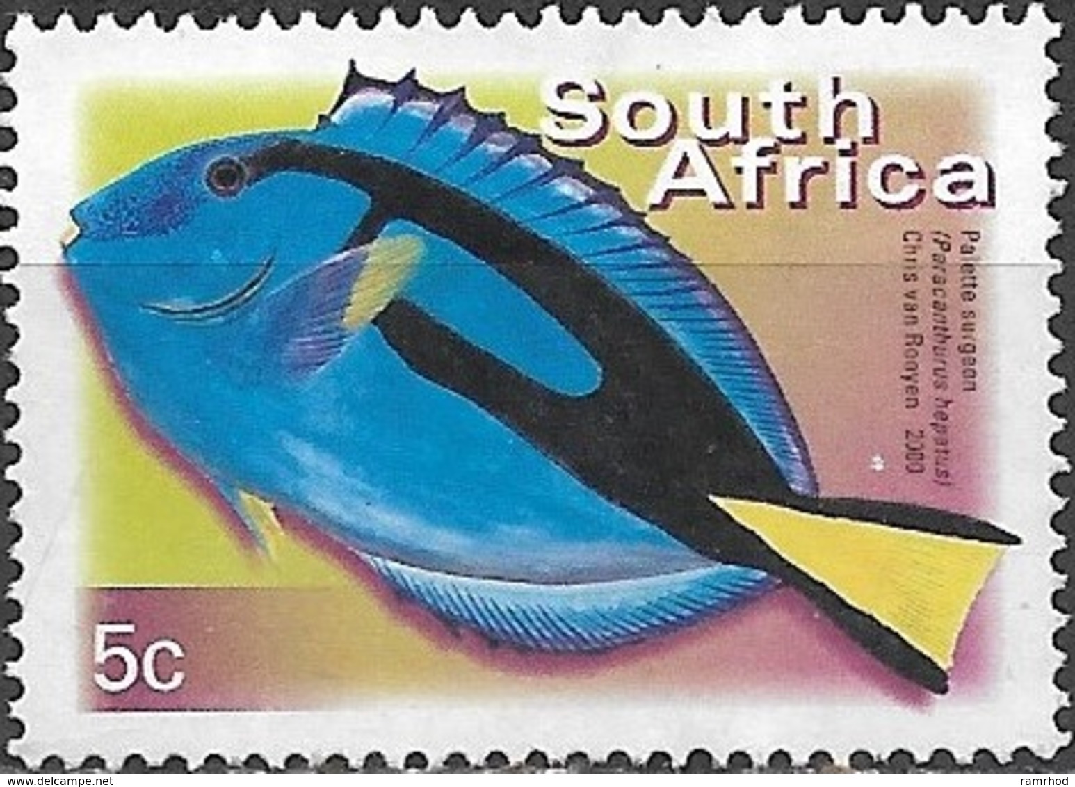 SOUTH AFRICA 2000 Flora And Fauna - 5c - Palette Surgeonfish MNG - Neufs