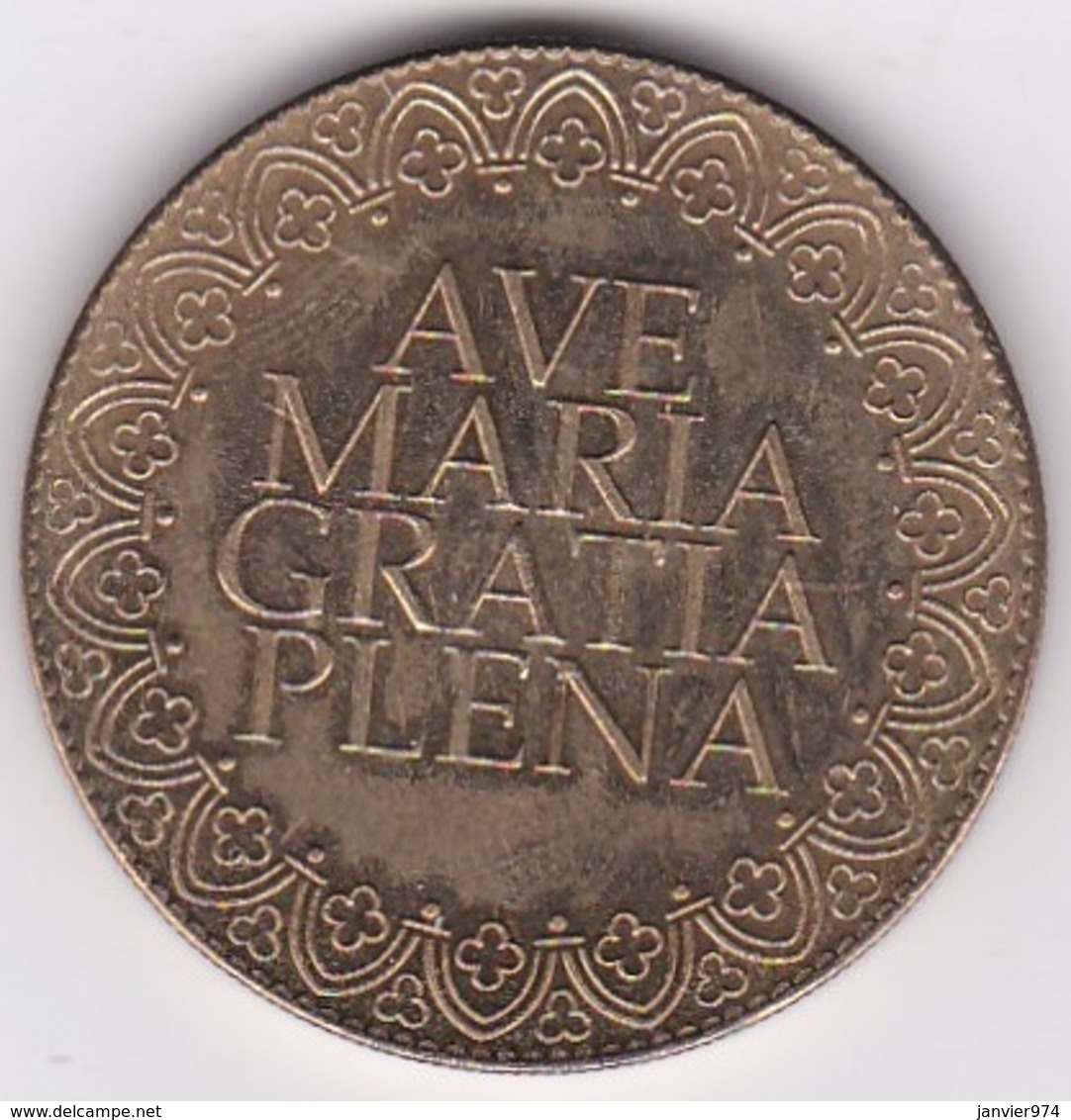 75. Paris. Medaille Cathédrale Notre Dame De Paris Ave Maria Gratia Plena - Zonder Datum