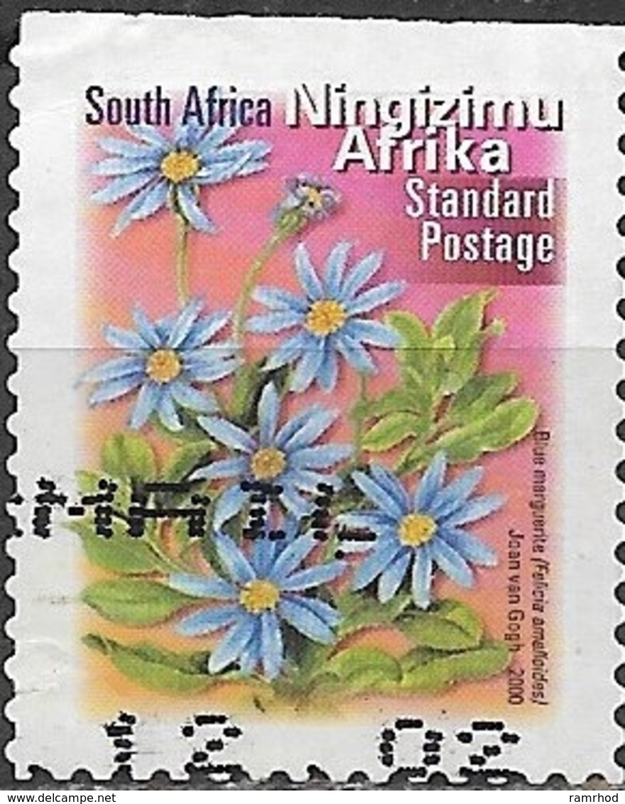 SOUTH AFRICA 2001 Flora And Fauna - (1r.40) - Blue Marghuerite FU - Usados