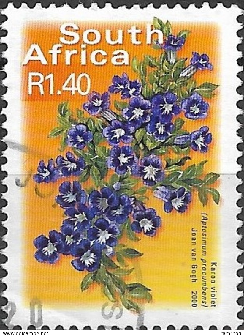 SOUTH AFRICA 2001 Flora And Fauna - 1r.40 - Karoo Violet FU - Unused Stamps