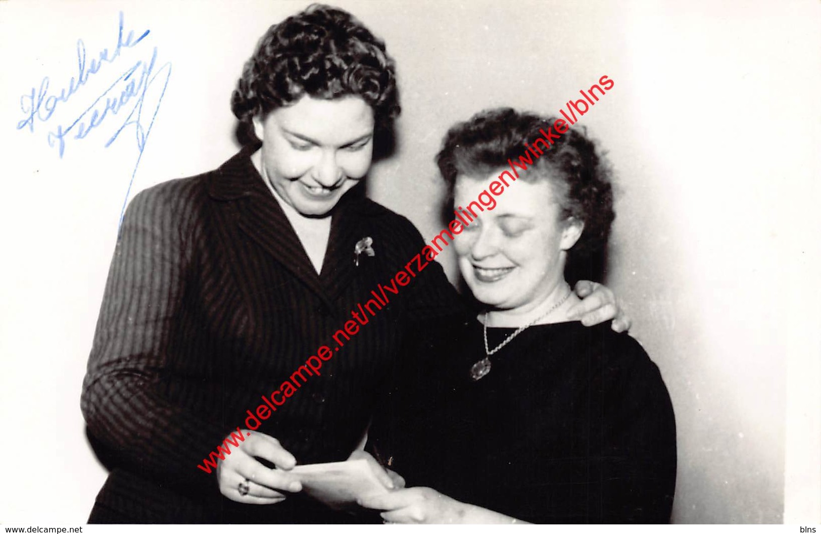 Huberte Vecray - Koninklijke Opera Gent - Foto 9x14cm - Gesigneerd/signed - Photos