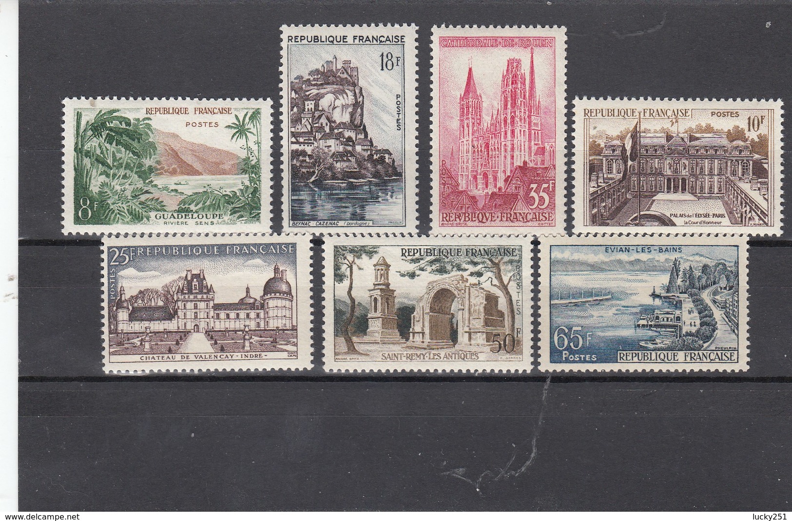 France - 1957 - N° YT 1125/31** - Série Touristique - Neufs