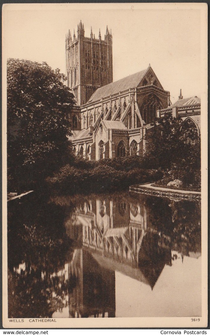 Wells Cathedral, Somerset, C.1930s - Postcard - Wells