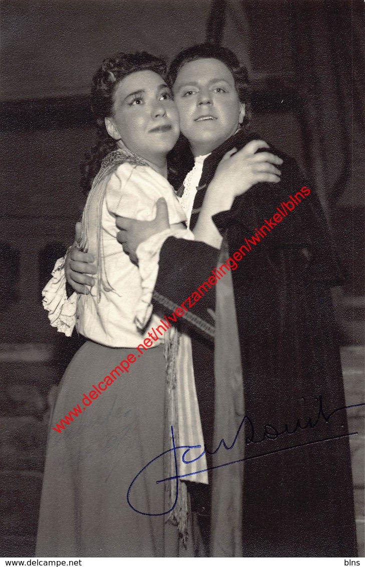 Huberte Vecray & Jacques Bouet - Opera Manon Lescaut - Koninklijke Opera Gent - Foto 10x15cm - Gesigneerd/signed - Photos