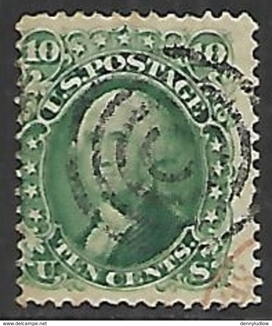 US   1861   Sc#68  10c Washington  Used   2016 Scott Value $60 - Used Stamps