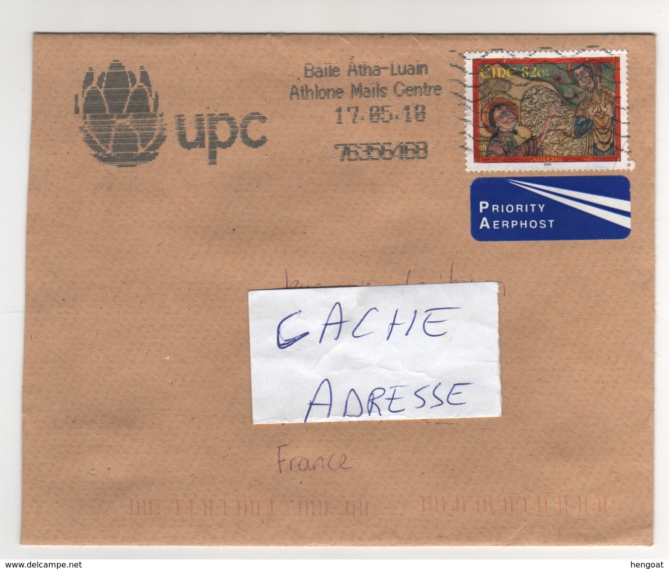 Beau Timbre , Stamp Sur Lettre , Enveloppe , Cover , Mail Du 17/05/2010 Pour La France - Cartas & Documentos