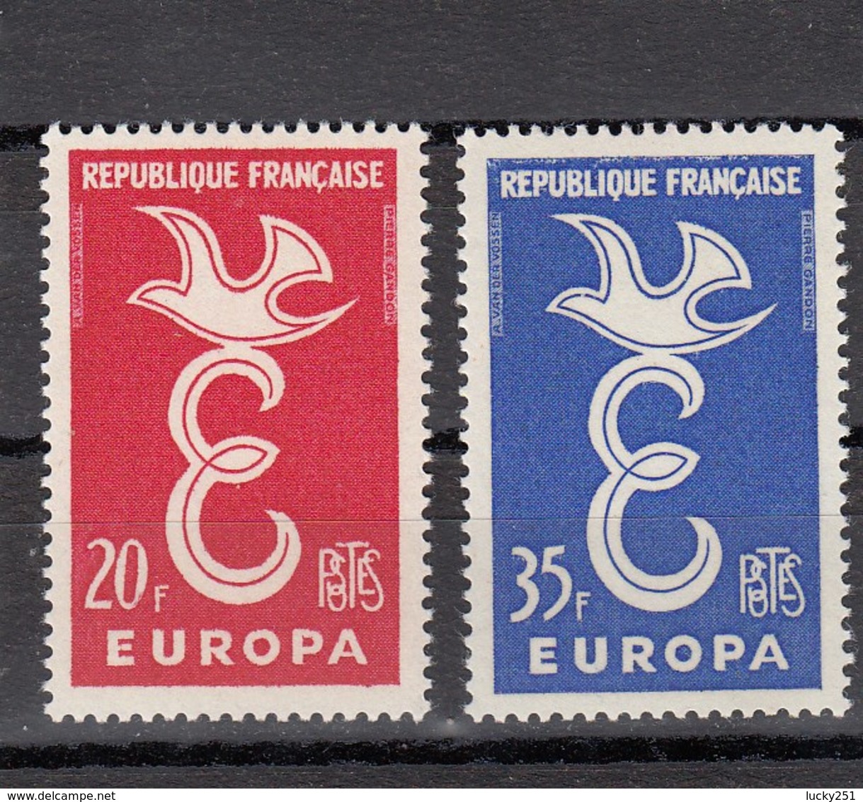 France - 1958 - N° YT 1173/74** - Europa - Nuovi