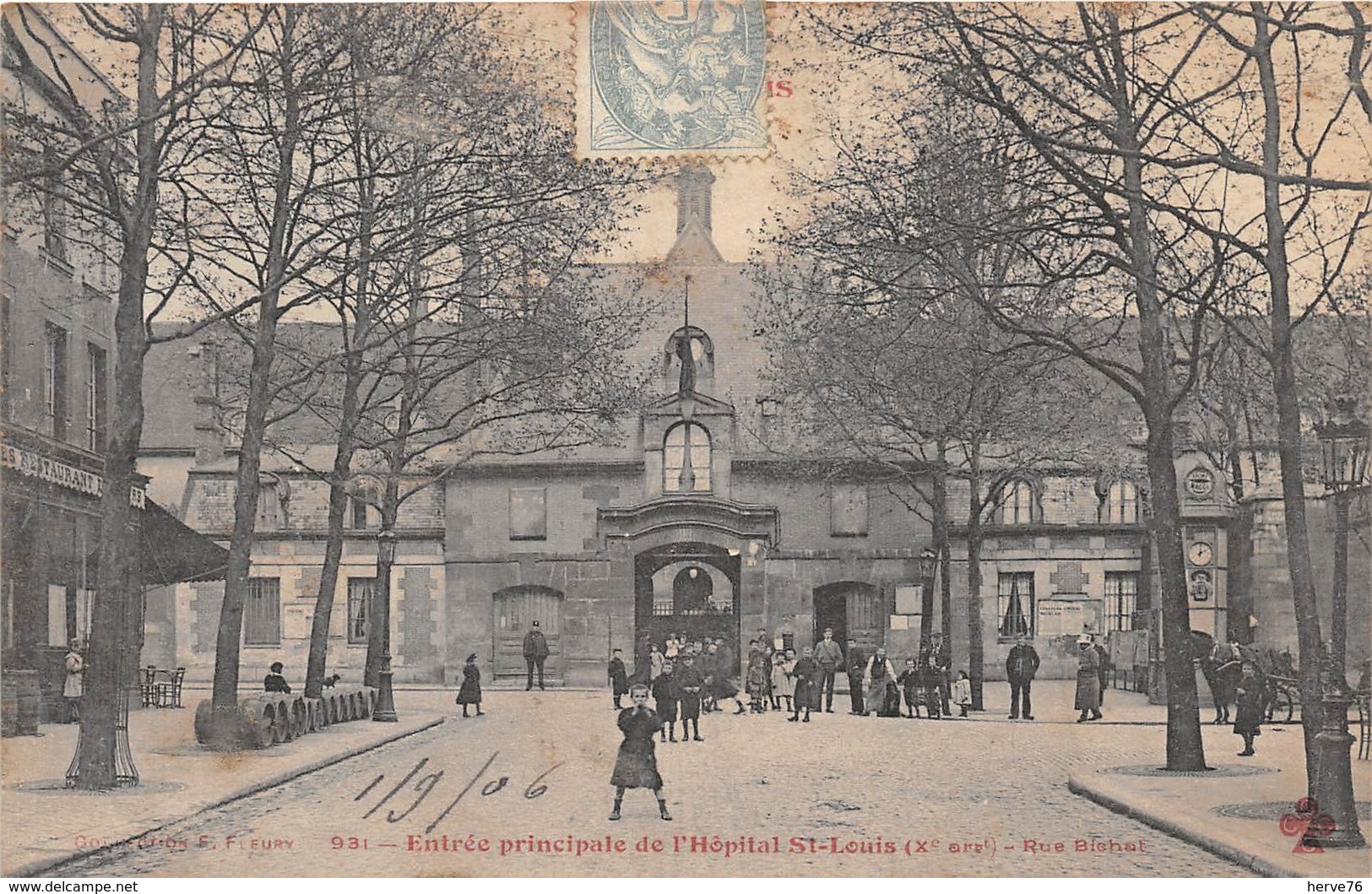 PARIS - 10ème Arrond - Entrée Principale De L'Hôpital St Louis - Rue Bichat - Distretto: 10