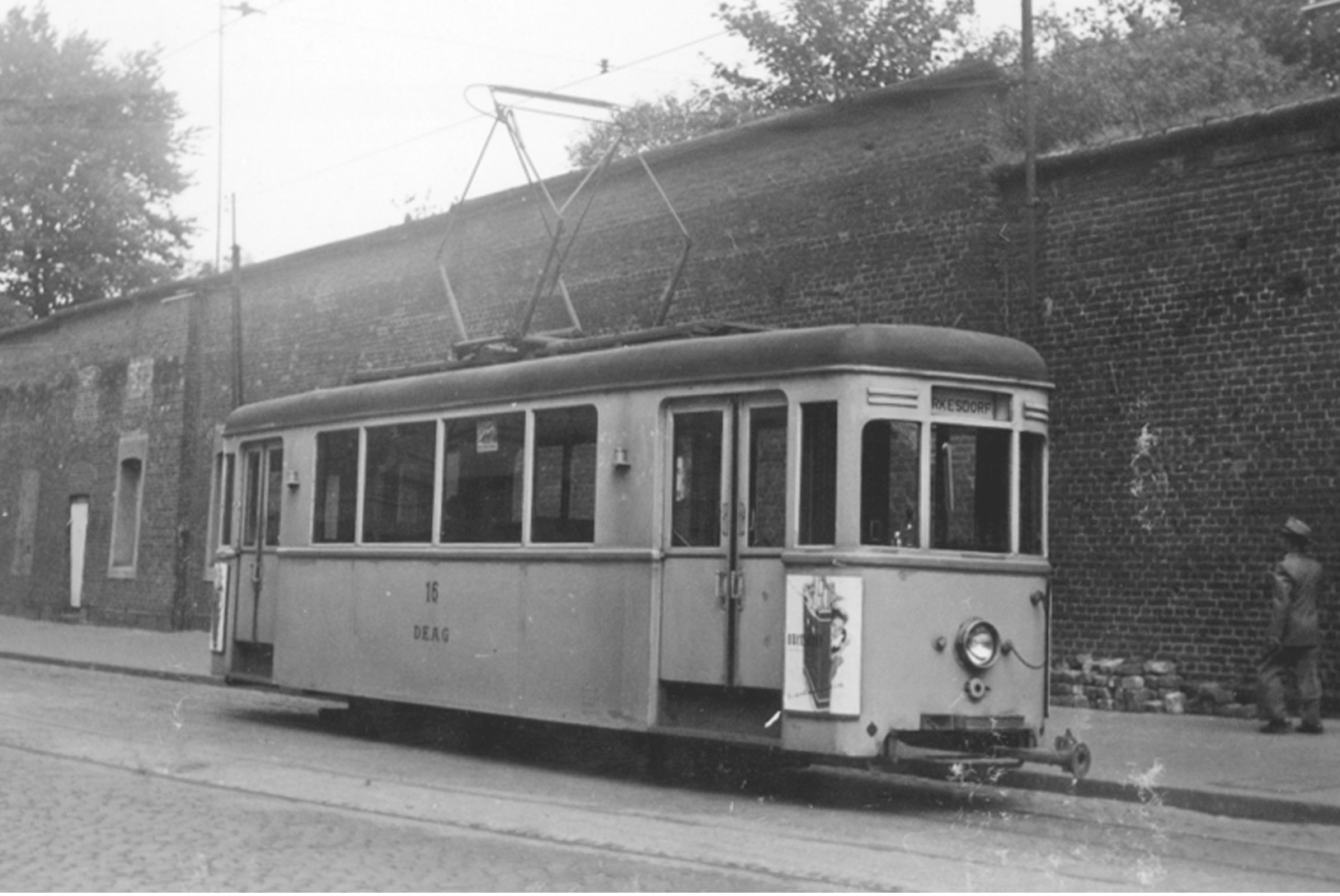 Düren (Allemagne) Tramways De Düren - 19 Août 1956 - Motrice DEAG N°16 - Tramways