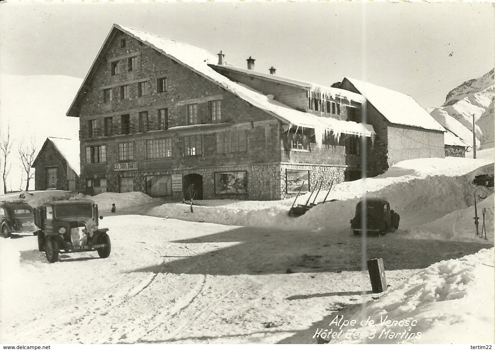 ( VENOSC )( 38 ISERE ) ALPE DE VENOSC .HOTEL DES 3 MARTINS - Vénosc