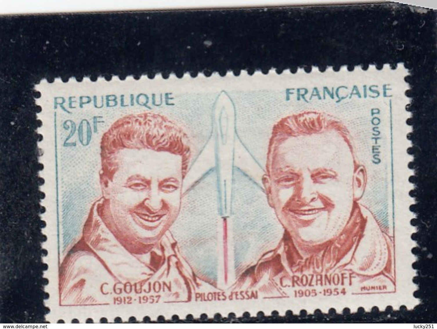 France - 1959 - N° YT 1213** - Hommage Aux Pilotes D'essai - Neufs