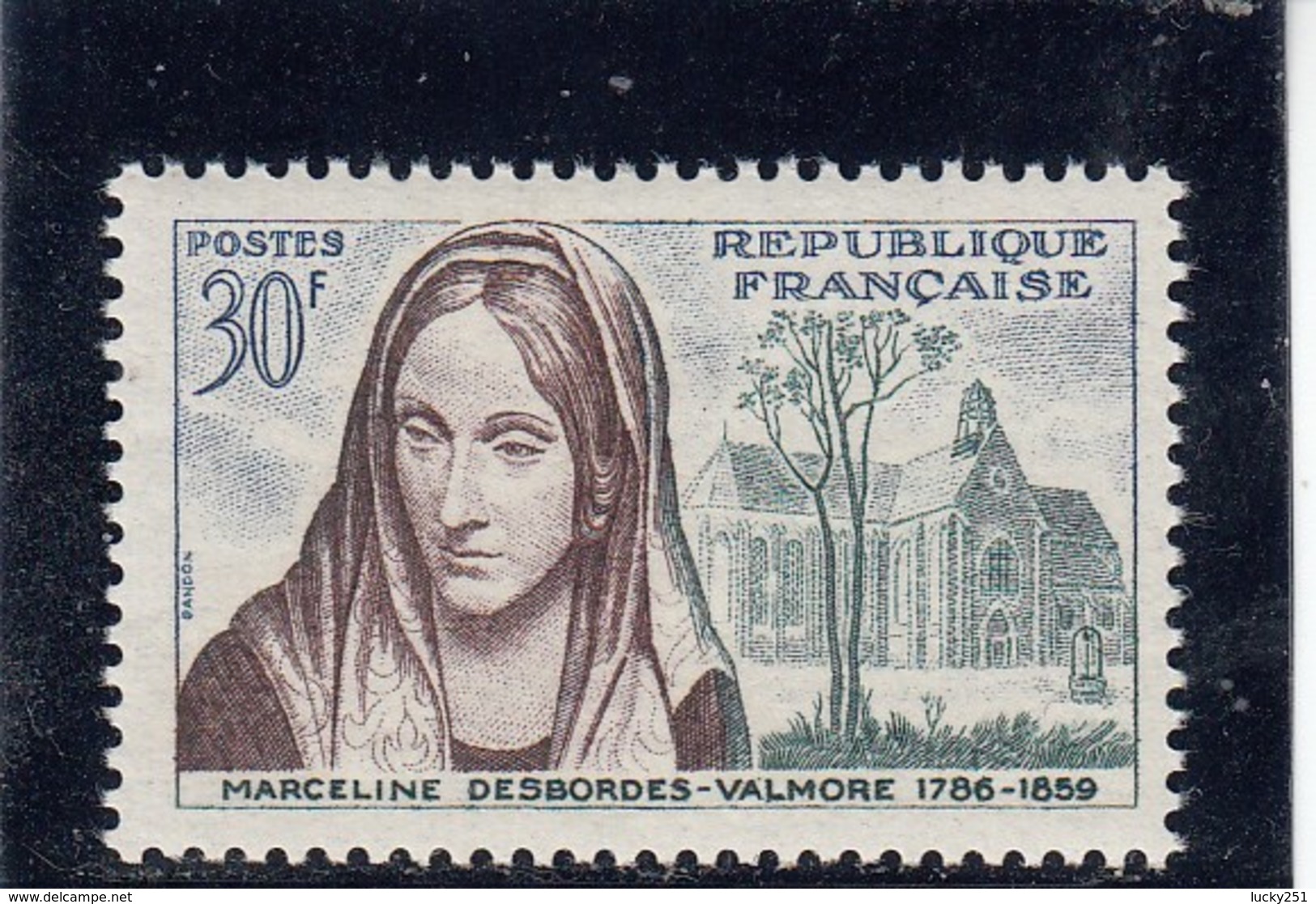 France - 1959 - N° YT 1214** - Marceline Desbordes-Valmore - Neufs