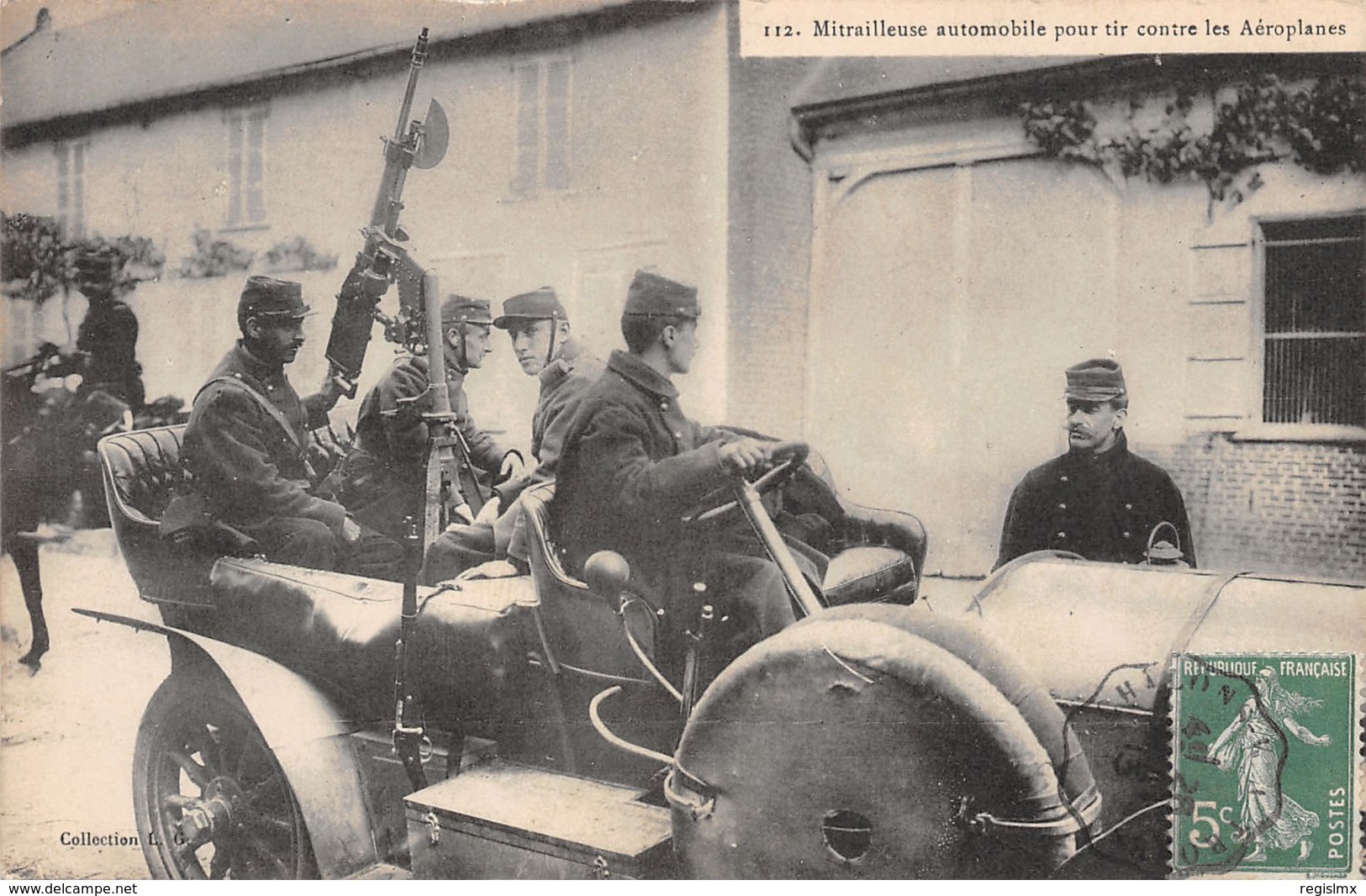 MI-MILITARIA MITRAILLEUSE AUTOMOBILE -N°T2561-H/0225 - Weltkrieg 1914-18