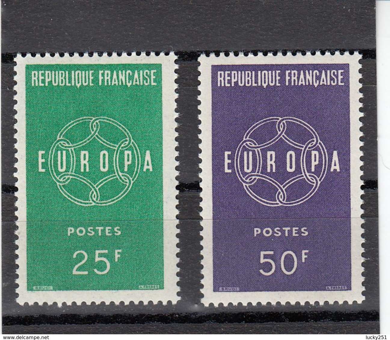 France - 1959 - N° YT 1218/19** - Europa - Nuovi