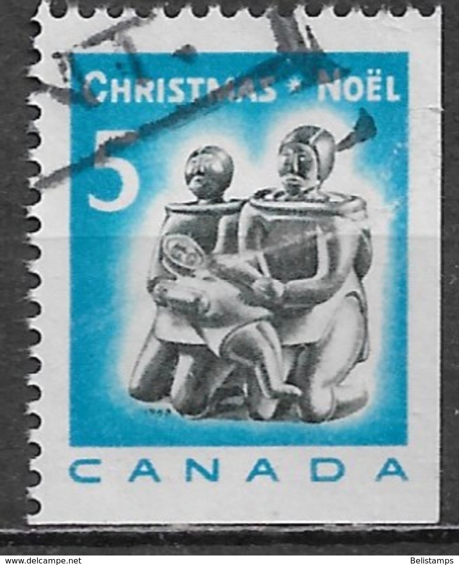 Canada 1968. Scott #488a (U) Christmas, Eskimo Family Carving - Single Stamps