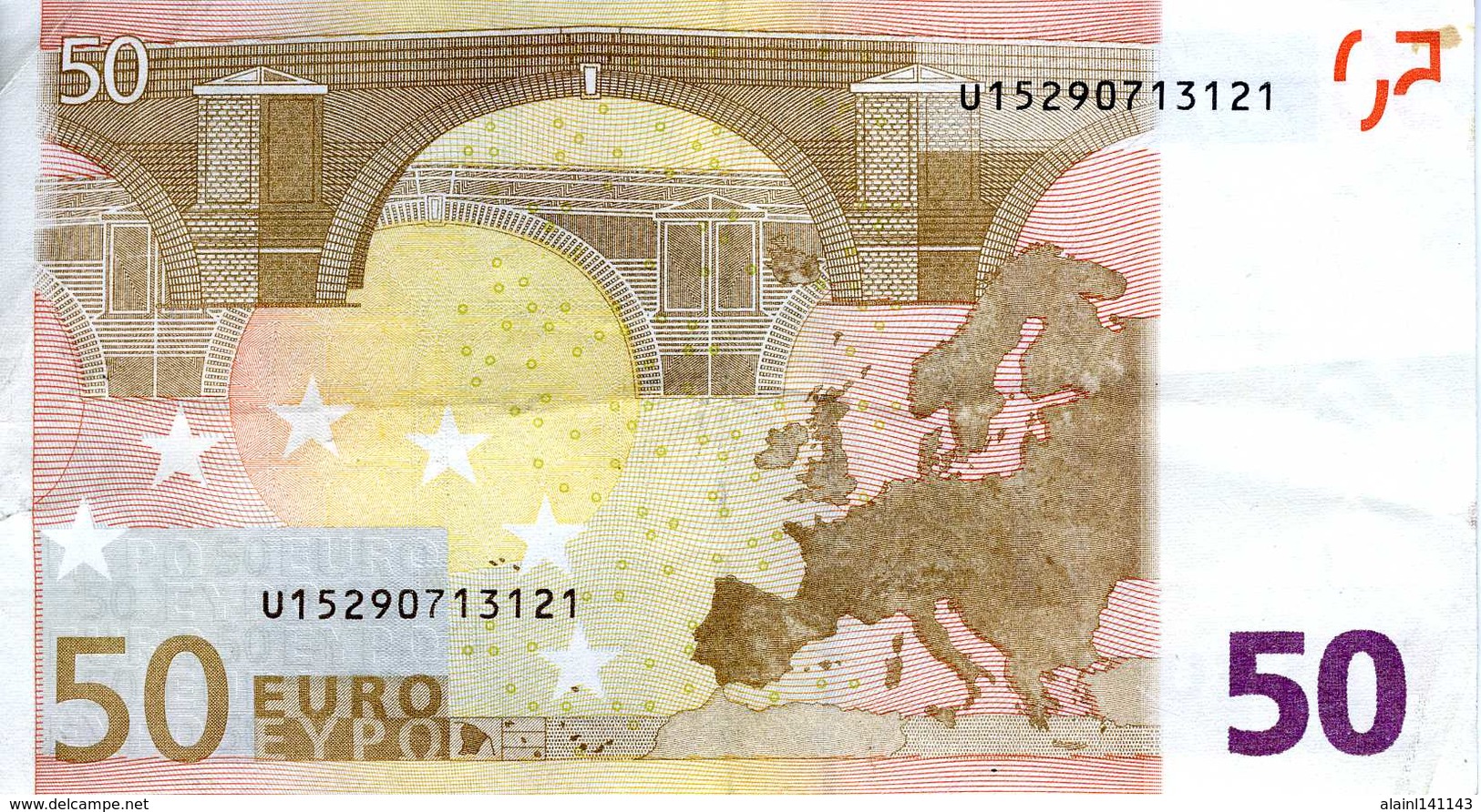 FRANCE - 50.00 € 2002 - Duisenberg - U15290713121 -  - L010A3 -circulé Voir Scan - 50 Euro