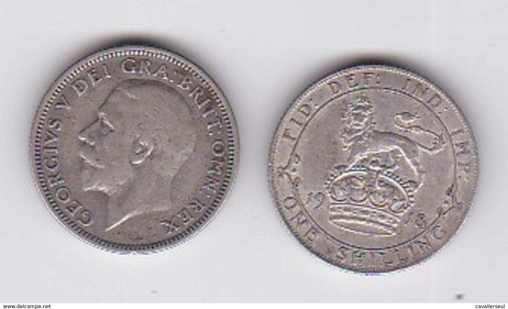 2 Pièces GEORGES V - ONE SHILLING  (1918-1936) - Inde