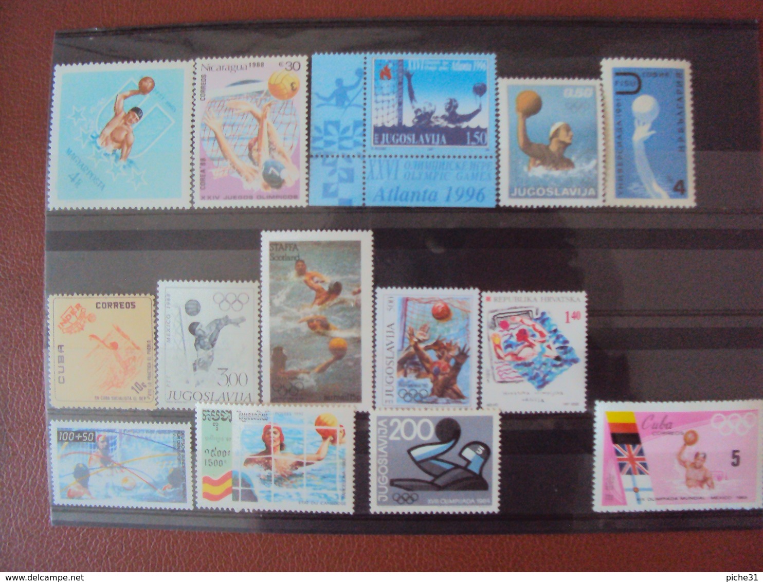 SPORT - WATER POLO - LOT DE 14 TIMBRES ** - Water Polo