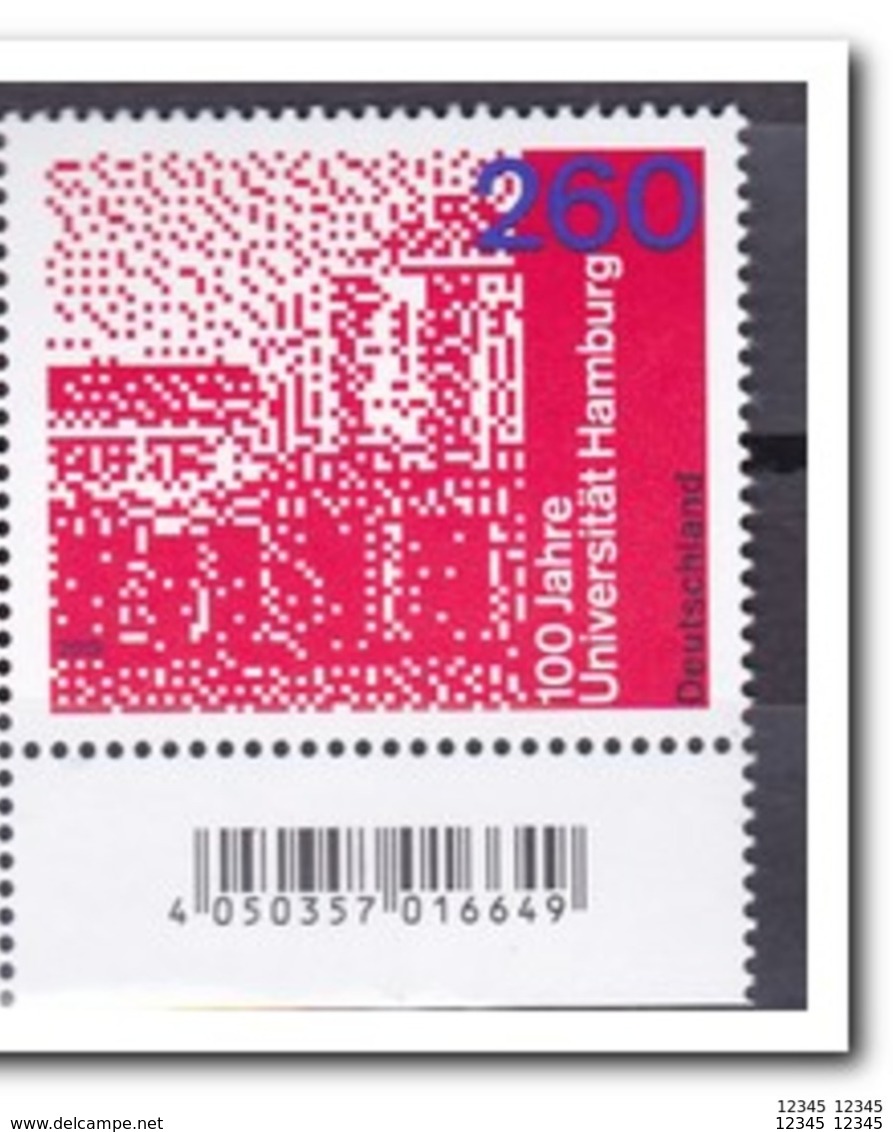 Duitsland 2019, Postfris MNH, 100 Years University Hamburg - Ongebruikt