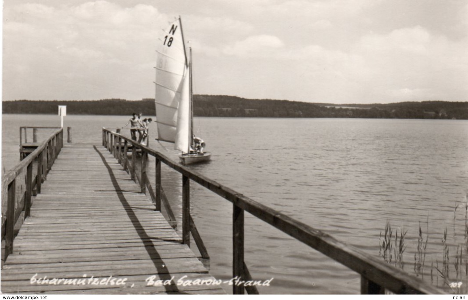 Scharmutzelsee-bad Saarow-strand-real Photo-1966 - Bad Saarow