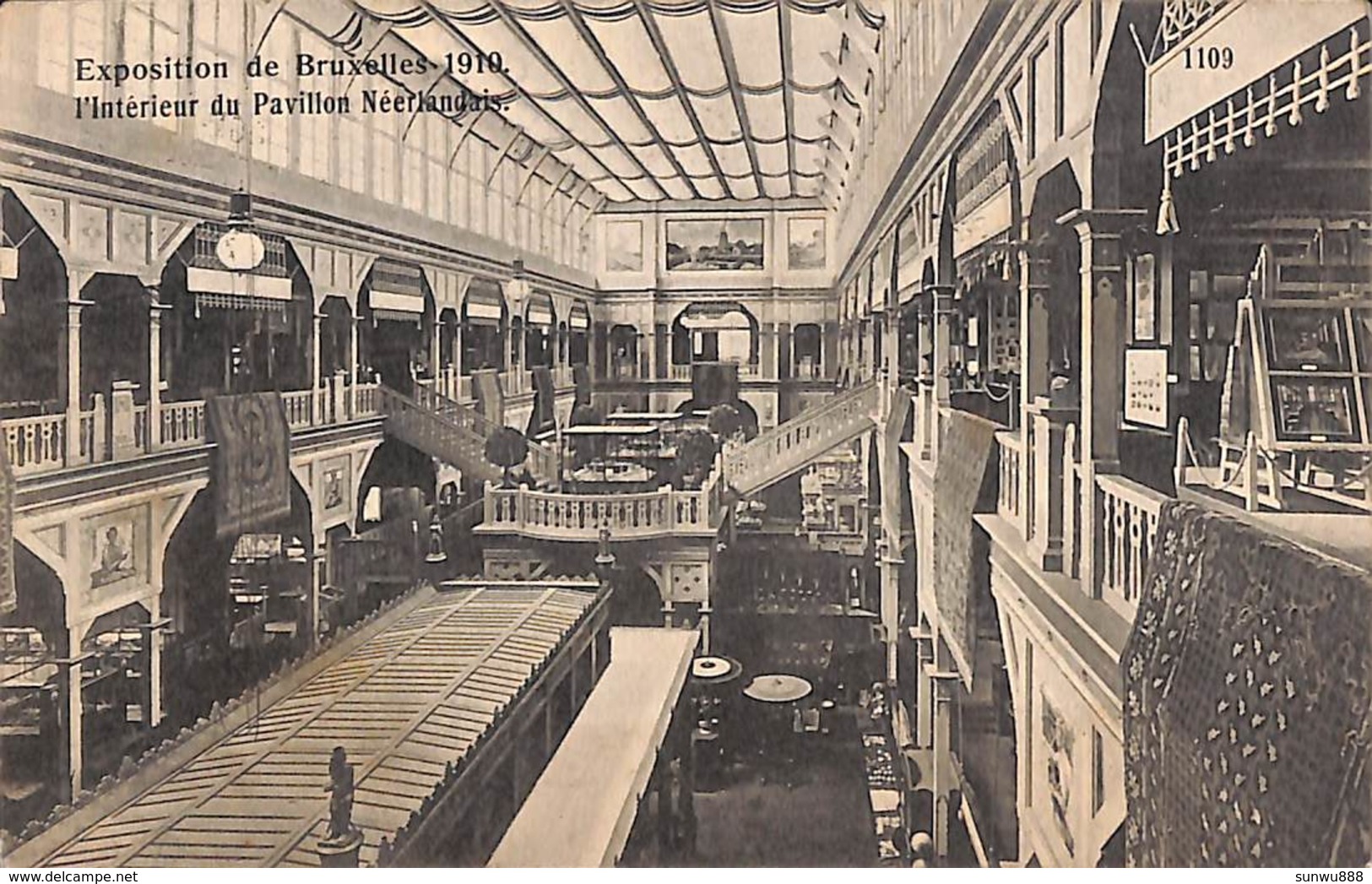 Bruxelles Expo 1910- L'intérieur Du Pavillon Néerlandais (Valentine) - Universal Exhibitions