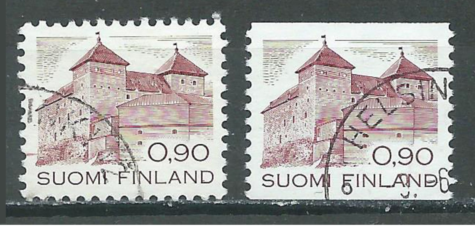 Finlande YT N°855-855a Chateau De Hame Oblitéré ° - Gebraucht