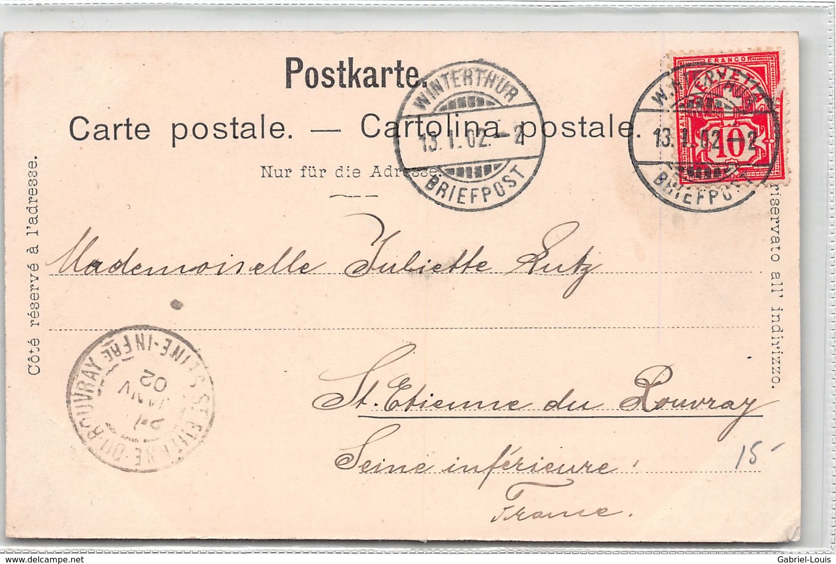 Gruss Aus Winterthur - Schulhaus Geiselweid - 1902 - Winterthur