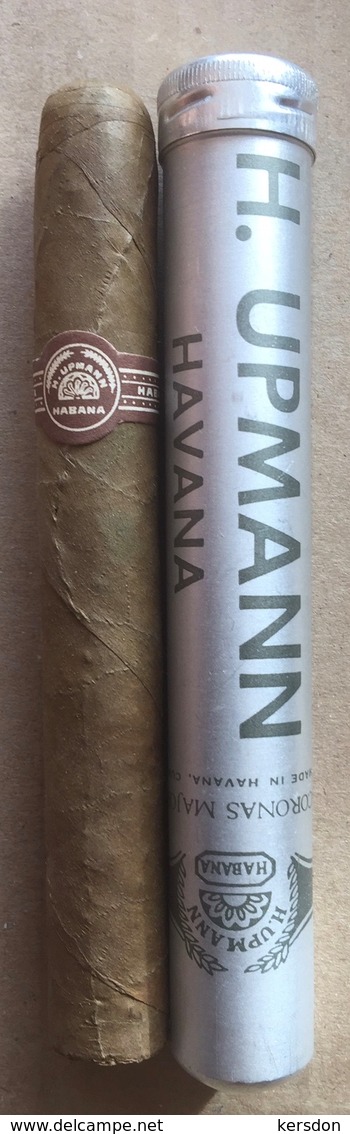 Cigare De Marque UPMANN Avec Son Tube En Aluminium - Contenitore Di Sigari