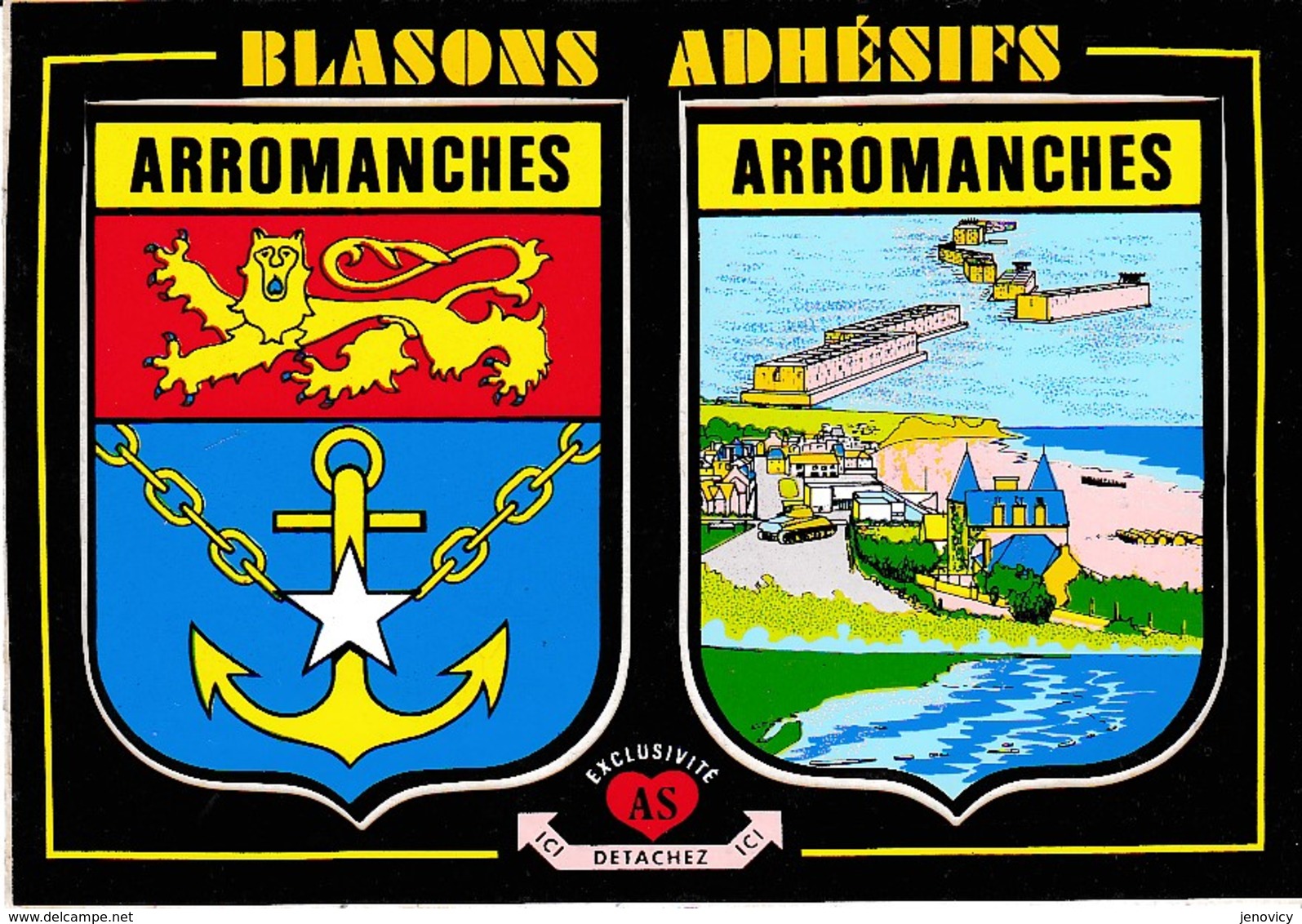 BLASONS ADHESIFS ARROMANCHES   REF 61987 - Arromanches